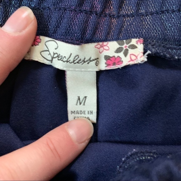 Speechless Navy Rainbow Tulle Skirt Girls M - Picture 3 of 5